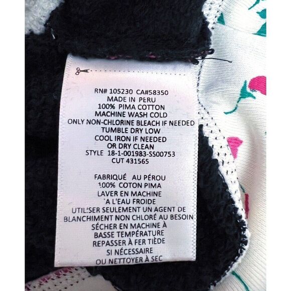 Joie Womens NWT Caleigh Floral Print Drop Shoulder Sweater Size S Colorblock New - Picture 7 of 7